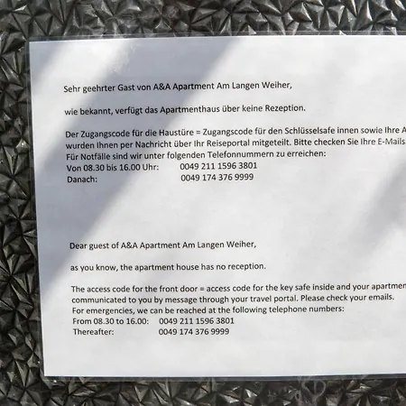 A&a Am Langen Weiher Apartment